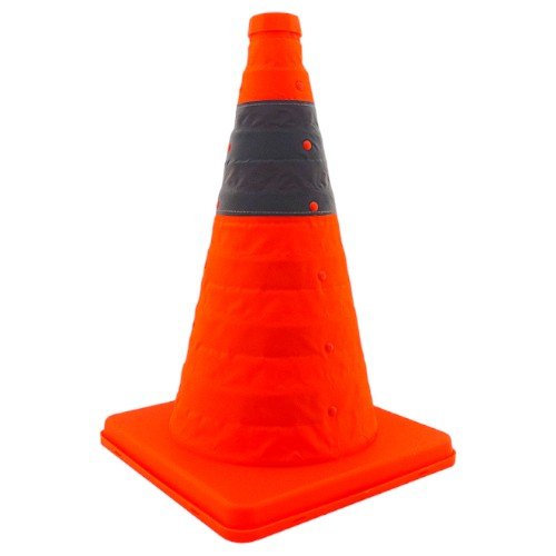 Cono de emergencia naranja retractil de 40 cm marca maxeed - 40 cm - Compras Aqui