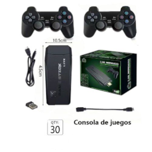 Consola de Juegos M8 Game Stick Lite 4K - Sistema HDMI Inalámbrico con Doble Mando por mayor - Electrónica por mayor