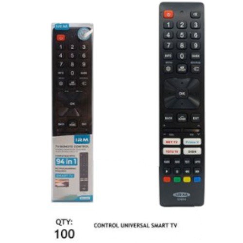 Control Universal Smart TV RM-1869 - Mando de Reemplazo Multimedia 94 en 1 por mayor - Electrónica por mayor