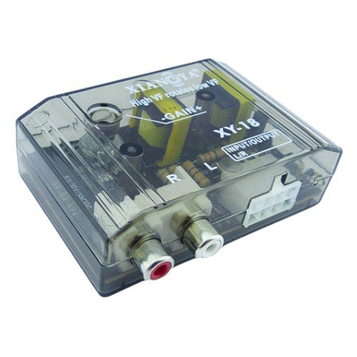 Conversor De Audio De Impedancia RCA Modelo XY-18 Para Subwoofer De Auto. por mayor Electrónica por mayor