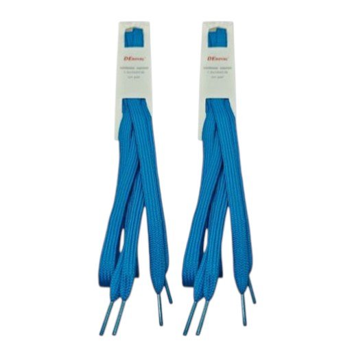 CORDONES PLANOS AZUL CLARO 1 PAR-120 CM por mayor en Chile