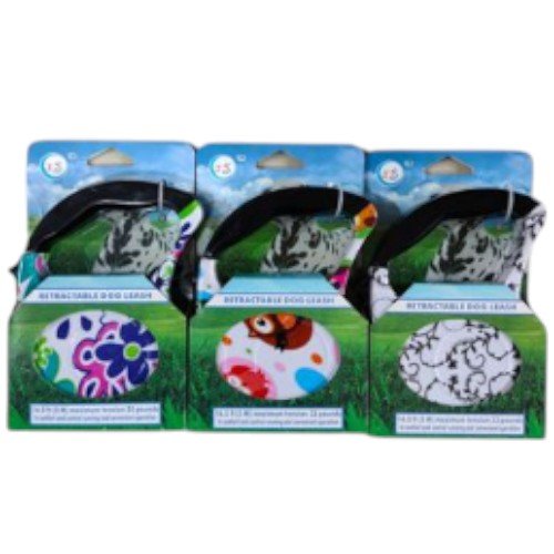 Correa Retráctil Automática con Diseños Estampados para Mascotas por mayor - Mascotas por mayor