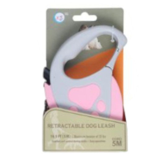 Correa Retráctil Automática de 5 Metros con Diseño de Huella para Perros por mayor - Mascotas por mayor
