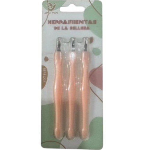 Corta Cutículas para Manicura Profesional de 3 Piezas 11.2 cm por mayor - Belleza por mayor