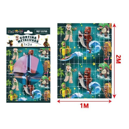 CORTINA CLASICA PERSONAJES por mayor Cotillon por mayor