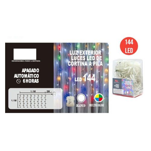 CORTINA LUCES LED MUILTICOLOR por mayor - Navidad por mayor