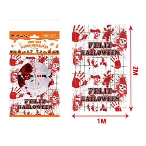 CORTINA METALIZADA HALLOWEEN por mayor - Halloween por mayor