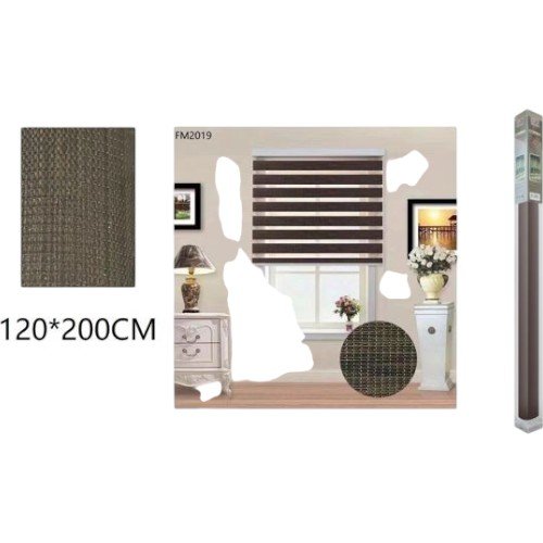 Cortina Roller Zebra Duo Texturizada 120x200cm por mayor Hogar por mayor