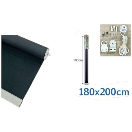 Cortinas Roller Blackout Negro por mayor - Hogar por mayor