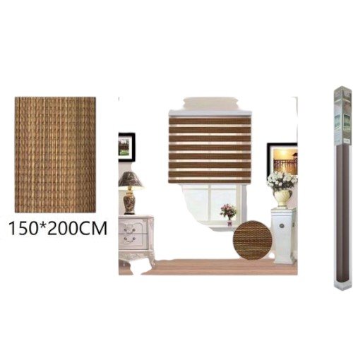 Cortinas Roller Duo Zebra Madera 150x200cm por mayor Hogar por mayor