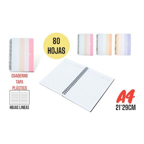 CUADERNO ESPIRAL A4 por mayor Útiles Escolares por mayor