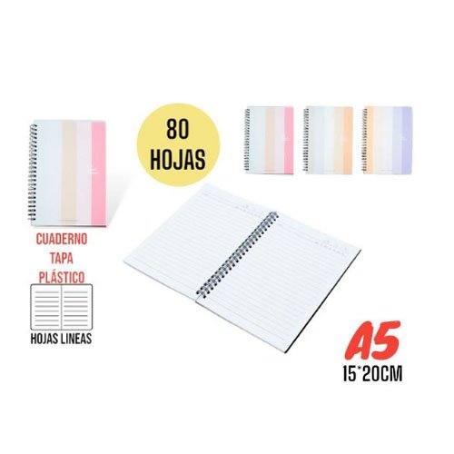 CUADERNO ESPIRAL A5 por mayor Útiles Escolares por mayor