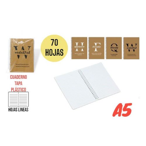 CUADERNO ESPIRAL A5 por mayor Útiles Escolares por mayor