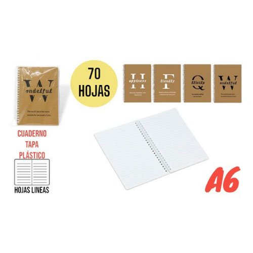 CUADERNO ESPIRAL A6 por mayor Útiles Escolares por mayor