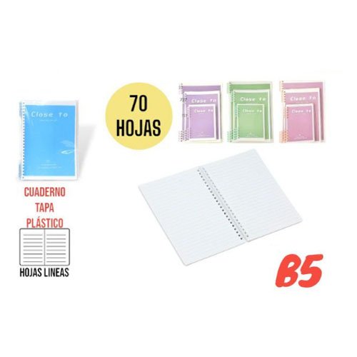 CUADERNO ESPIRAL B5 por mayor Útiles Escolares por mayor