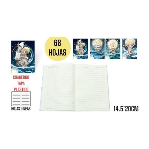CUADERNO TAPA PLASTICO por mayor Útiles Escolares por mayor