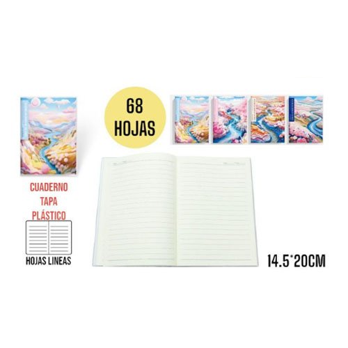 CUADERNO TAPA PLASTICO por mayor Útiles Escolares por mayor