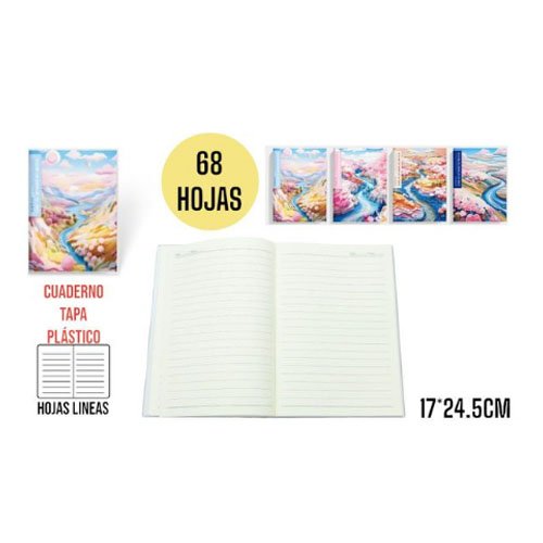 CUADERNO TAPA PLASTICO por mayor Útiles Escolares por mayor