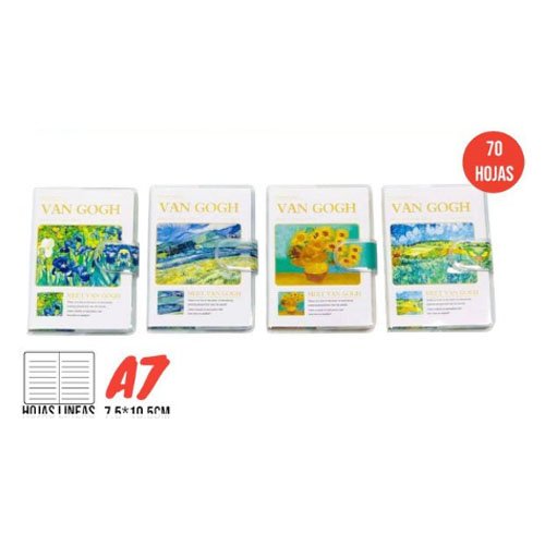 CUADERNO VAN GOGH A7 por mayor Útiles Escolares por mayor