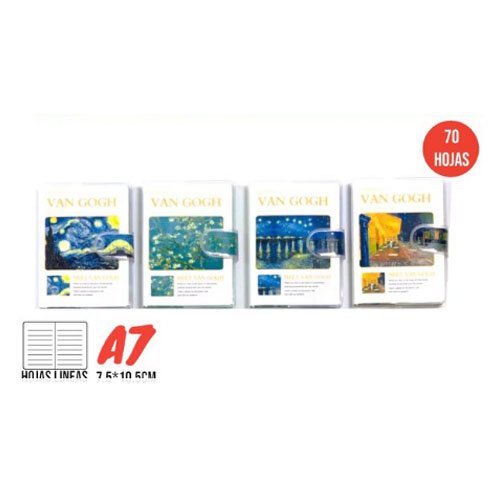 CUADERNO VAN GOGH A7 por mayor Útiles Escolares por mayor