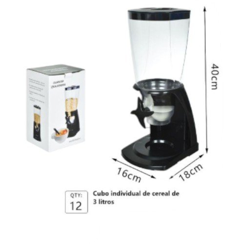 Cubo Dispensador Individual de Cereales y Alimentos Secos - Capacidad 3 Litros (40cm) por mayor Hogar por mayor