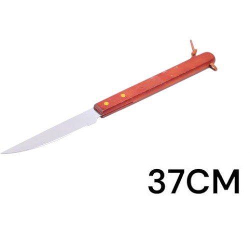 Cuchillo para Barbacoa de Acero Inoxidable con Mango de Madera - 37cm por mayor Hogar por mayor