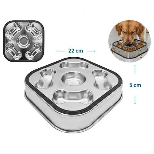 Cuenco para perros de acero inoxidable  por mayor - Mascotas por mayor