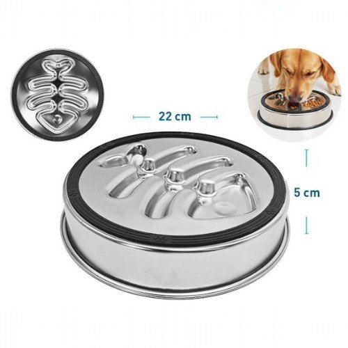 Cuenco para perros de acero inoxidable   por mayor - Mascotas por mayor