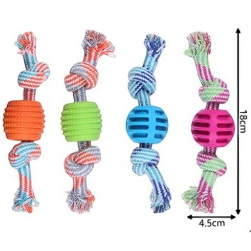 CUERDA CON BOLA  por mayor - Mascotas por mayor