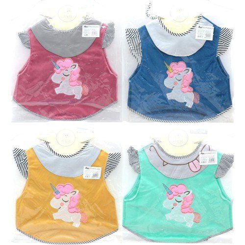 Delantal Babero Impermeable con Diseño de Unicornio para Niños por mayor - Bebes productos por mayor