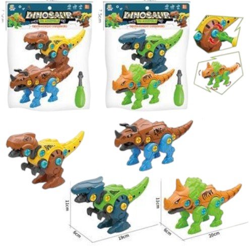 Dinosaurio de Juguete Desmontable con Destornillador Manual por mayor Jugueteria por mayor