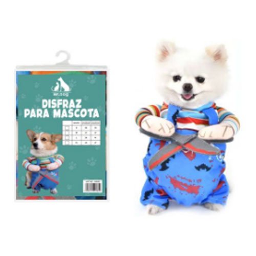 DISFRAZ CHUCKY CON TIJERAS por mayor - Mascotas por mayor