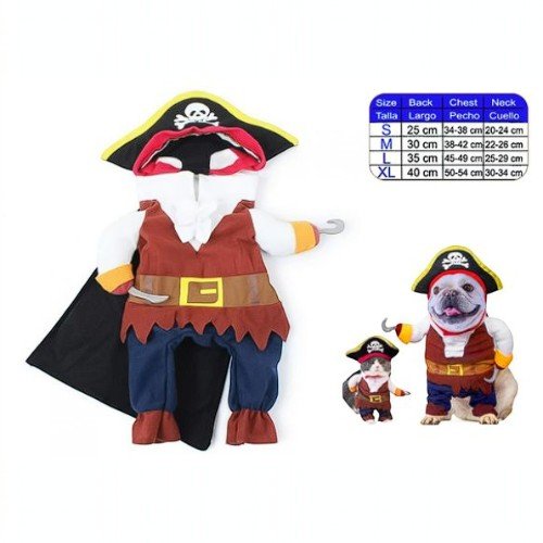 DISFRAZ DE PIRATA TALLA S-M-L-XL por mayor en Chile