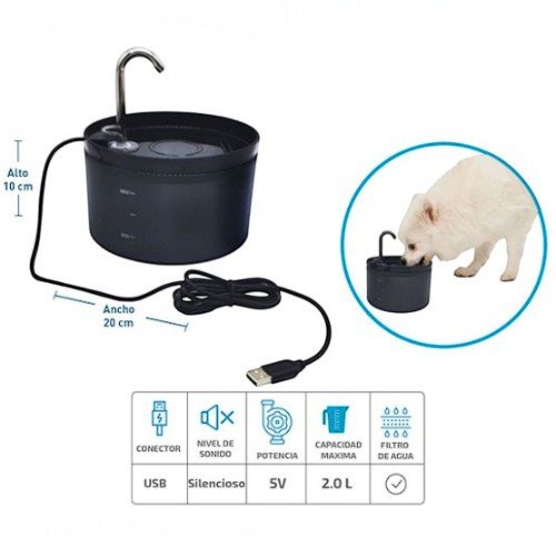 Dispensador automático de agua para mascotas por mayor - Mascotas por mayor