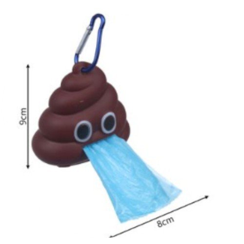 Dispensador de Bolsas Sanitarias con Diseño Divertido y Mosquetón Metálico por mayor - Mascotas por mayor