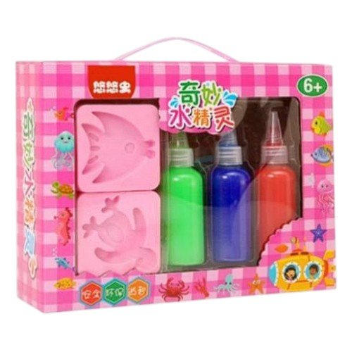 DIY-SLIMES caja de 3 colores elfo acuático  por mayor - Jugueteria por mayor