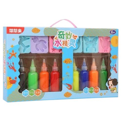 DIY-SLIMES caja de 8 colores elfo acuático  por mayor - Jugueteria por mayor