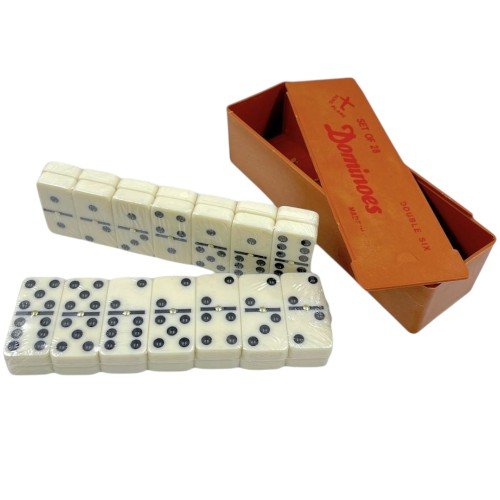 Dominó Clásico de 28 Piezas en Estuche de Resina por mayor Jugueteria por mayor