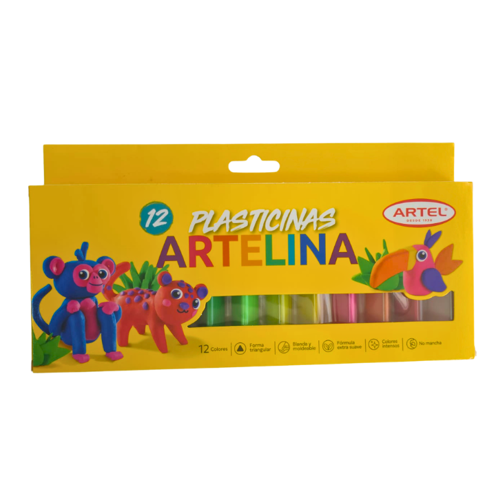 PLASTICINA ARTELINA 12 PZA por mayor en Chile