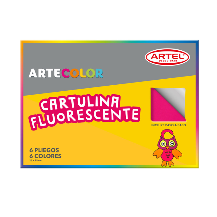 BLOCK CARTULINA FLUORESCENTE 6 PLIEGOS por mayor en Chile