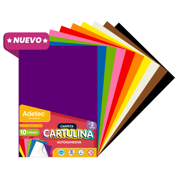 CARTULINA AUTODHESIVA ADETEC por mayor en Chile