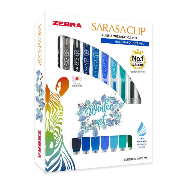 LAPIZ GEL 10U WINTER 0.7 ZEBRA por mayor en Chile