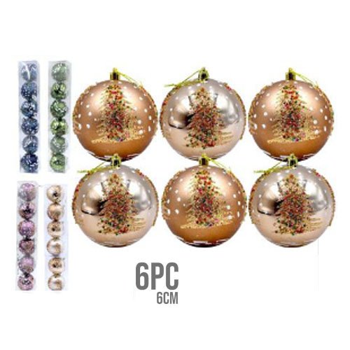 ESFERAS ESTAMPADAS GLITTER por mayor Navidad por mayor