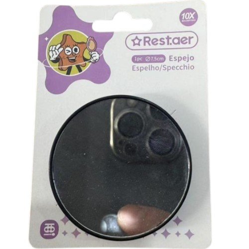 Espejo Circular de Aumento 5x para Rostro y Maquillaje de Precisión (7.5 cm) por mayor - Belleza por mayor