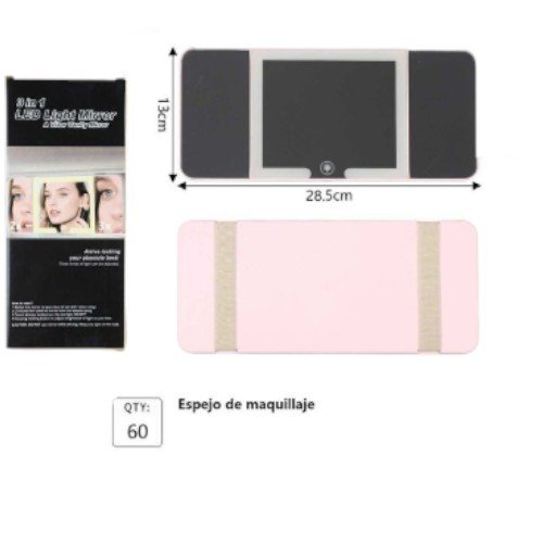 Espejo de Maquillaje LED 3 en 1 para Coche - Visera de Vanidad con Iluminación Ajustable por mayor Electrónica por mayor