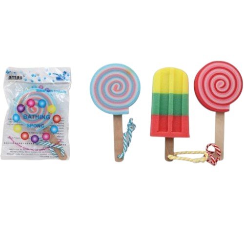 Esponja de Baño Infantil con Diseño Divertido de Paleta de Dulce y Helado por mayor Hogar por mayor