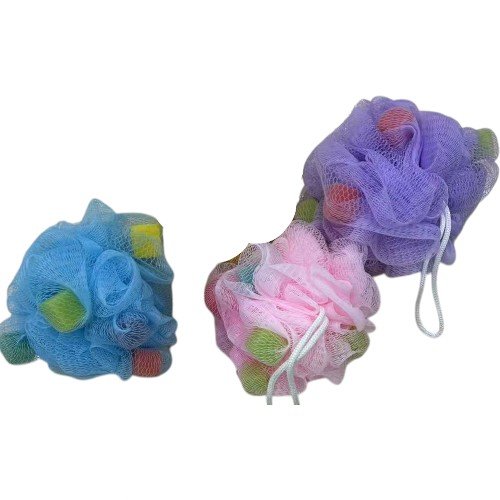 Esponja de Baño Tipo Bola de 50g con Bloques de Color por mayor - Hogar por mayor