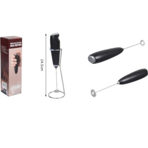 Espumador de Leche Eléctrico Inalámbrico con Soporte de Metal (24.5cm) por mayor - Electrónica por mayor