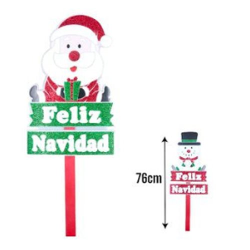 ESTACA FELIZ NAVIDAD por mayor - Navidad por mayor