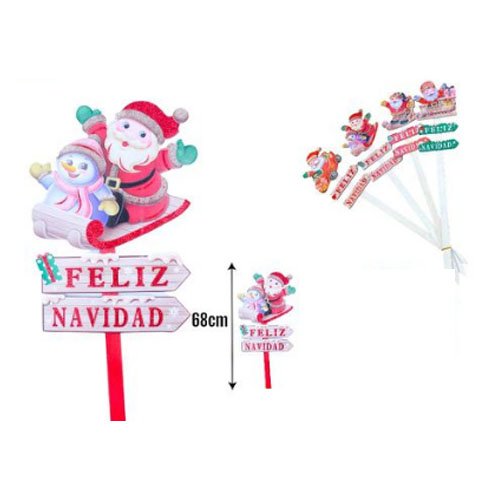 ESTACA FELIZ NAVIDAD por mayor - Navidad por mayor